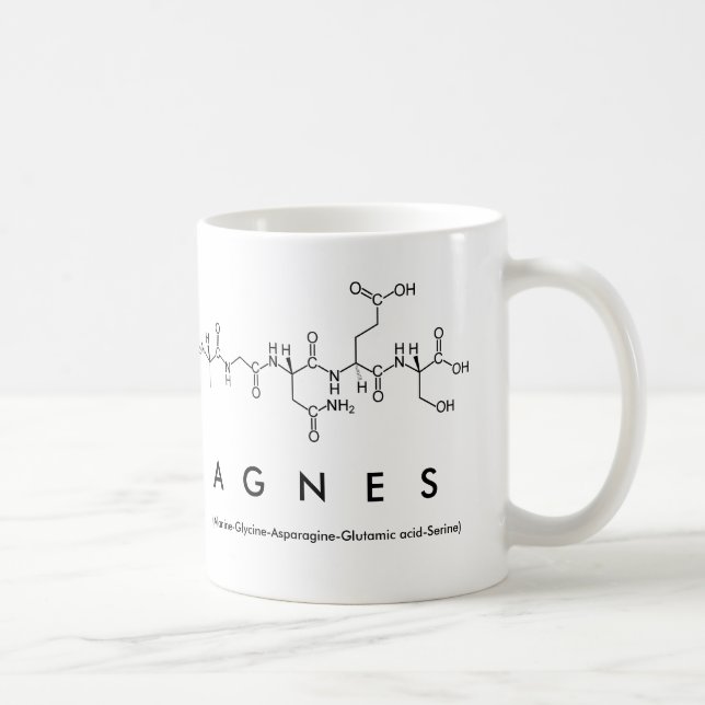 Agnes peptide name mug (Right)