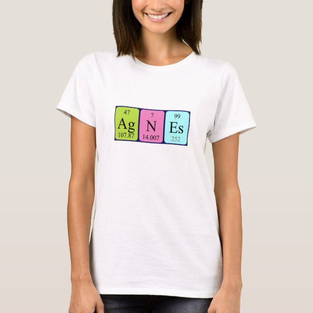 Agnes periodic table name shirt (Front)