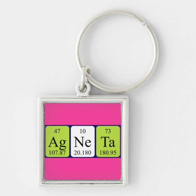 Agneta periodic table name keyring (Front)