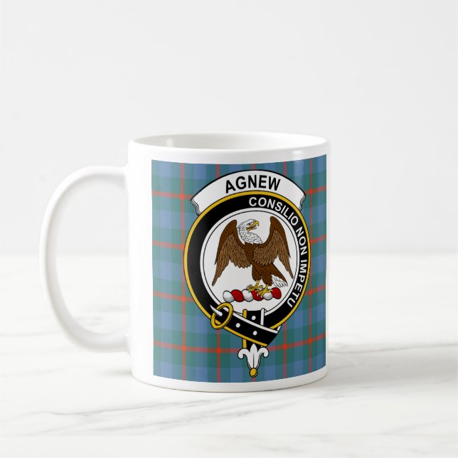 Agnew Ancient Clan Badge Coffee Mug (Left)