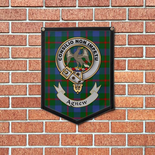 Agnew Clan Badge  Tartan Banner   Pennant
