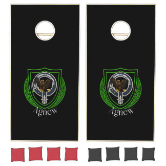 Agnew Scottish Clan Crest Cornhole Set