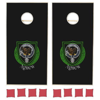 Agnew Scottish Clan Crest Cornhole Set