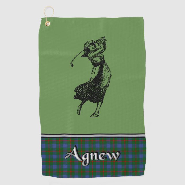 Agnew Tartan Golf Towel Her's (Front)