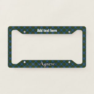 Agnew Tartan License Plate Frame