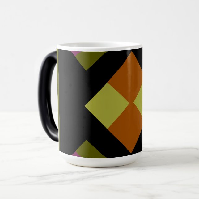 Agnezina Bold Geometric1 Color Morph Mug (Front Left)