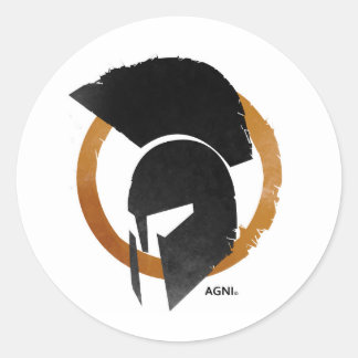 AGNI round sticker