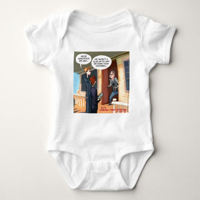 Agnostic Missionaries Funny Baby Bodysuit (Front)