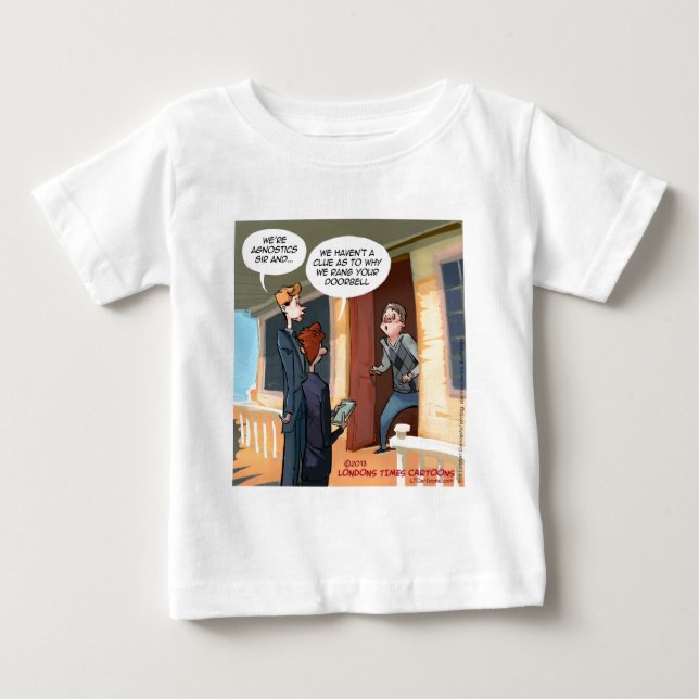Agnostic Missionaries Funny Baby T-Shirt (Front)