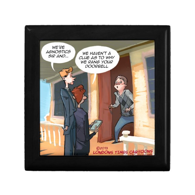 Agnostic Missionaries Funny Gift Box (Front)