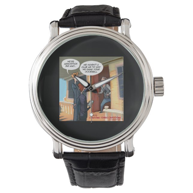 Agnostic Missionaries Unisex Funny Watch (Front)