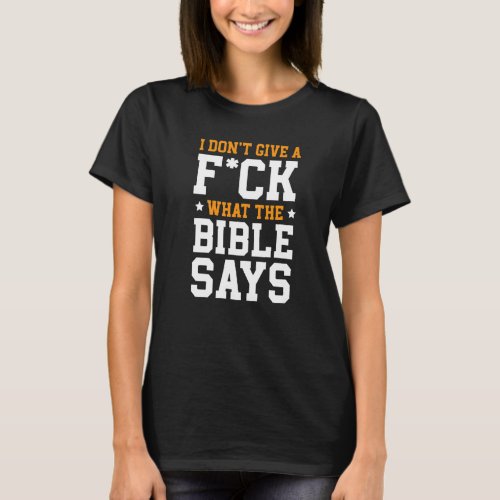 Agnosticism Atheism Anti Religion Agnostic Devil W T_Shirt