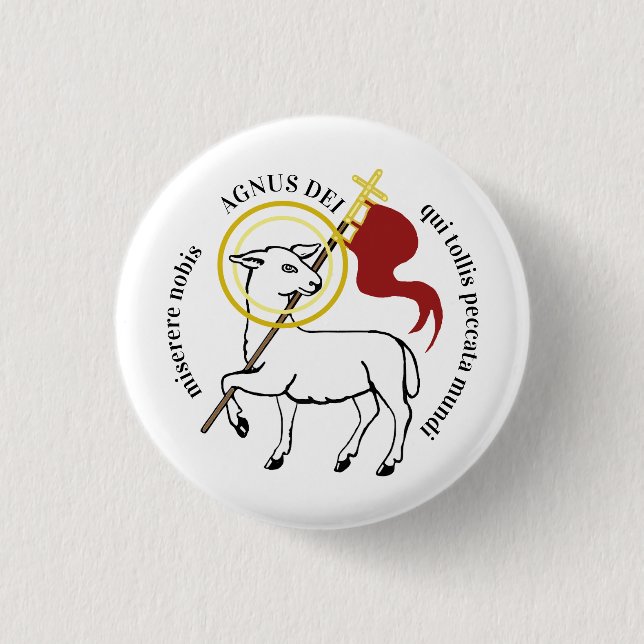 Agnus Dei  Button (Front)