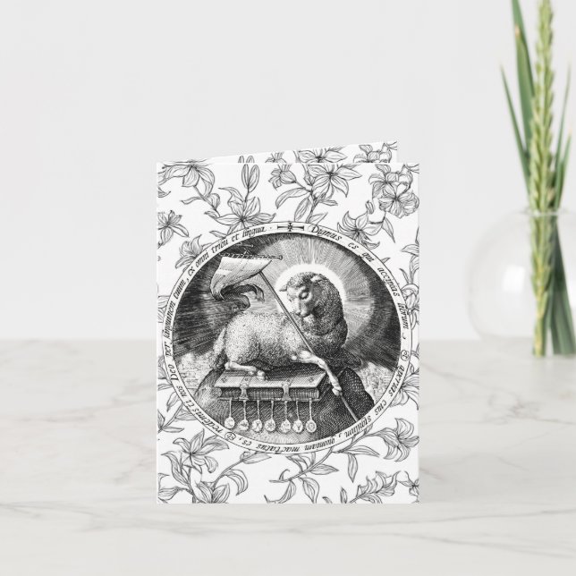 Agnus Dei Lamb Of God Card (Front)