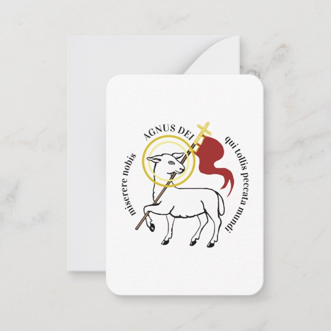 Agnus Dei Note Card (Front)