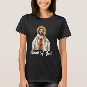 Agnus Dei Sanctus Traditional Latin Mass Catholic T-Shirt