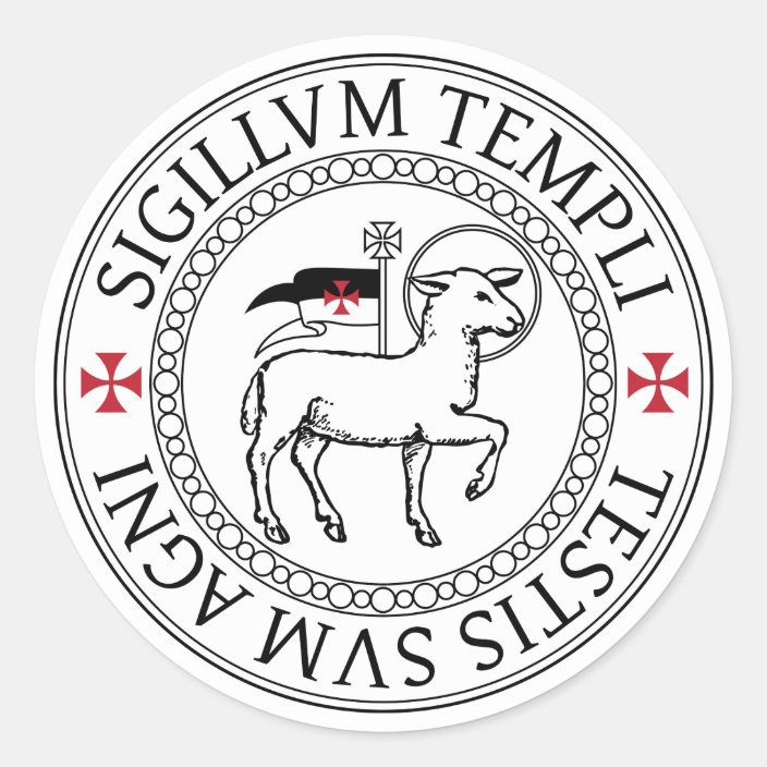 Agnus Dei Templar Sticker