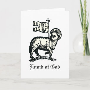 Agnus Dei The Paschal Lamb of God Fine Art Card