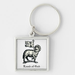 Agnus Dei The Paschal Lamb of God Fine Art Keychain