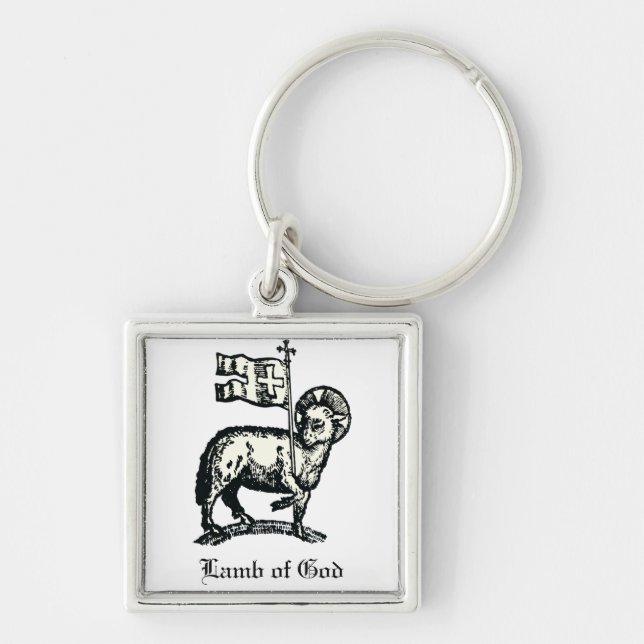Agnus Dei The Paschal Lamb of God Fine Art  Keychain (Front)