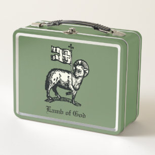 Agnus Dei The Paschal Lamb of God Fine Art Metal Lunch Box