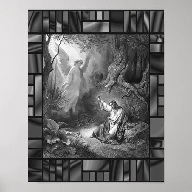 Agony In Garden Dore Jesus Angel  Poster (Front)