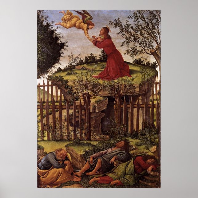 Agony in the Garden - Botticelli - c1500 Poster (Front)
