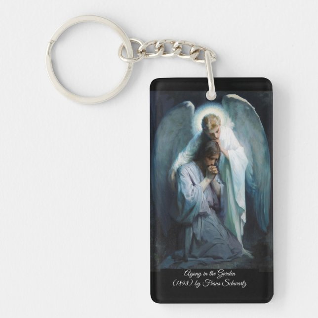 Agony in the Garden Jesus Christ Keychain (Front)