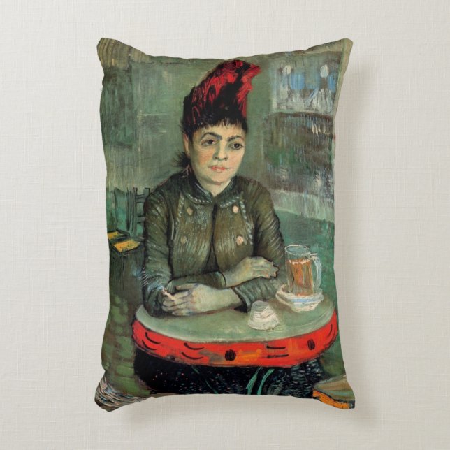 Agostina Segatori, Cafe du Tambourin by Van Gogh Accent Pillow (Front(Vertical))