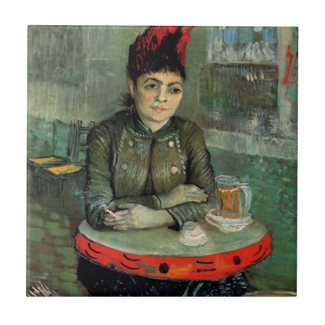 Agostina Segatori, Cafe du Tambourin by Van Gogh Ceramic Tile (Front)