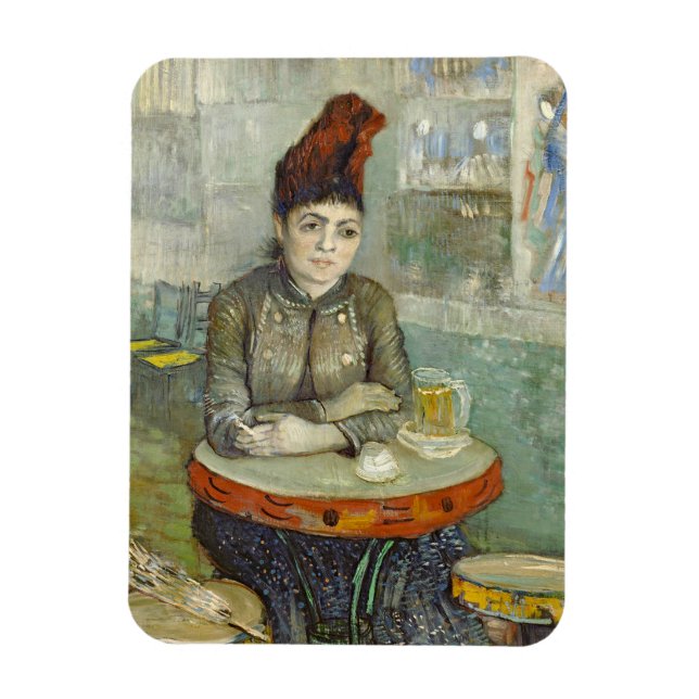Agostina Segatori in Cafe du Tambourin by Van Gogh Magnet (Vertical)