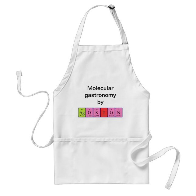 Ágoston periodic table name apron (Front)