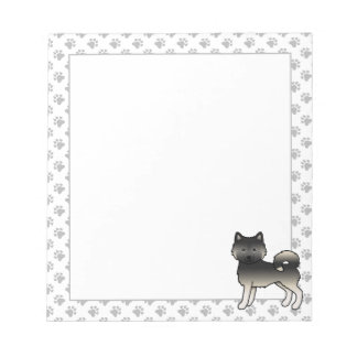 Agouti Alaskan Malamute Cute Cartoon Dog Notepad