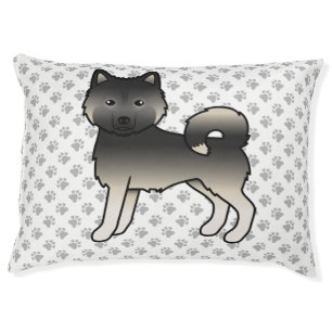 Agouti Alaskan Malamute Cute Cartoon Dog & Paws Pet Bed