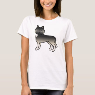 Agouti Siberian Husky Cute Cartoon Dog T-Shirt