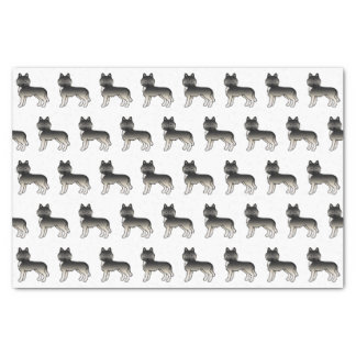 Agouti Siberian Husky Cute Dog Pattern Tissue Paper