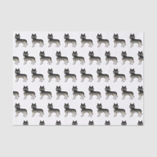 Agouti Siberian Husky Cute Dog Pattern Tissue Paper