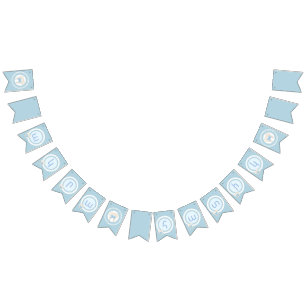 Agra Hadig-Blue Armenian letters Bunting Flags