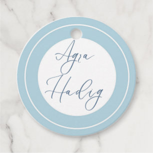 Agra Hadig-First Tooth blue Favor Tags