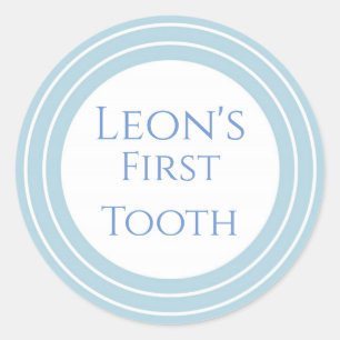 Agra Hadig - First tooth customizable Classic Round Sticker
