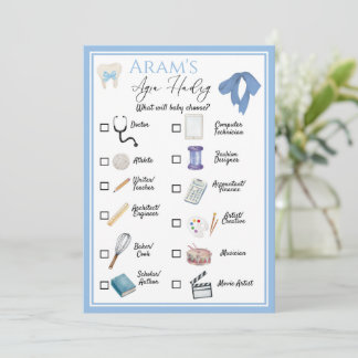 Agra Hadig Game - Armenian First Tooth Celebration Holiday Card