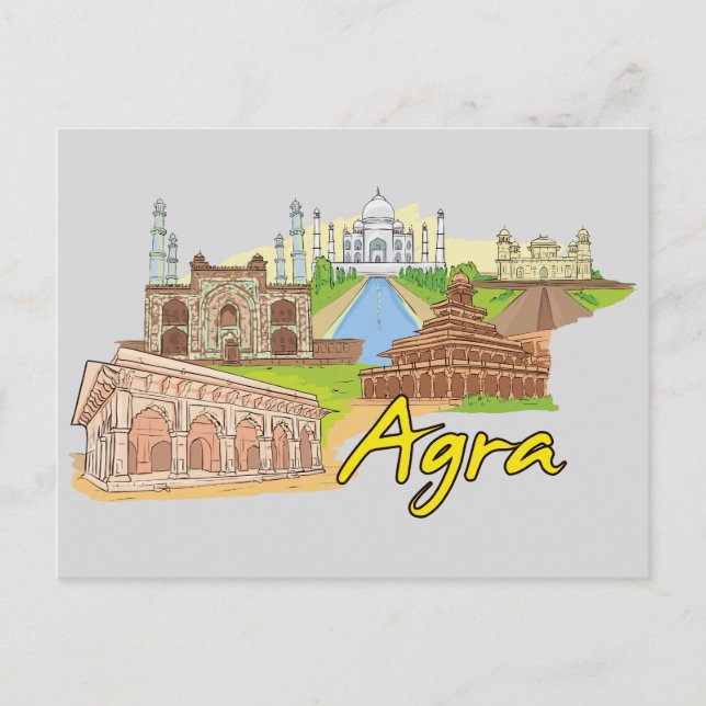 Agra, India Famous City Postcard (Front)