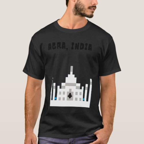 Agra India the beautiful Taj Mahal T_Shirt