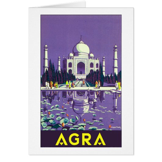 Agra ~ Taj Mahal Cards (Front)