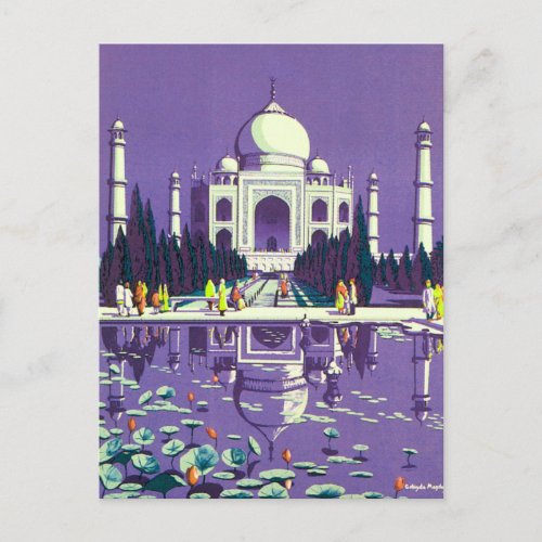 Agra  Taj Mahal Postcard