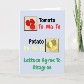 Agree to Disagree Card