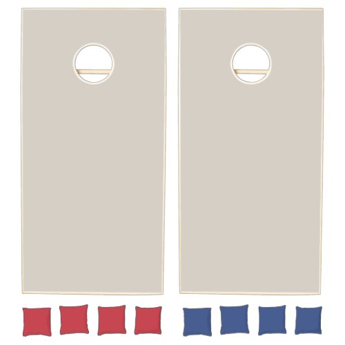 Agreeable Gray Solid Color Cornhole Set