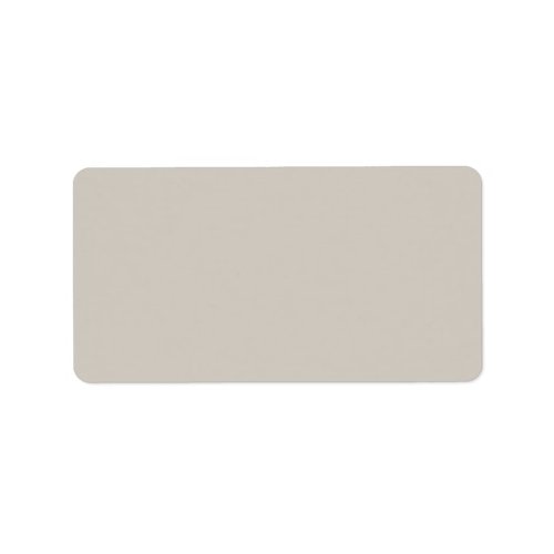 Agreeable Gray Solid Color Label
