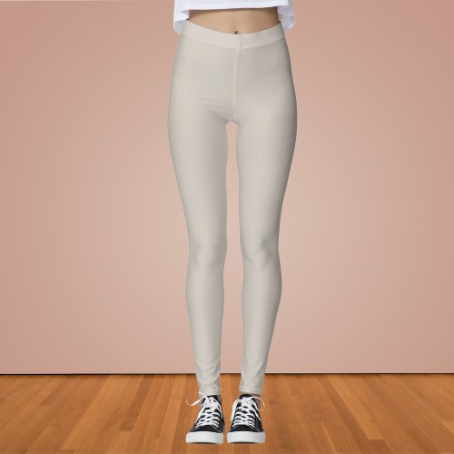 Agreeable Gray Solid Color  Leggings