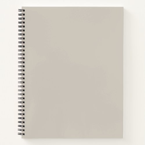 Agreeable Gray Solid Color Notebook